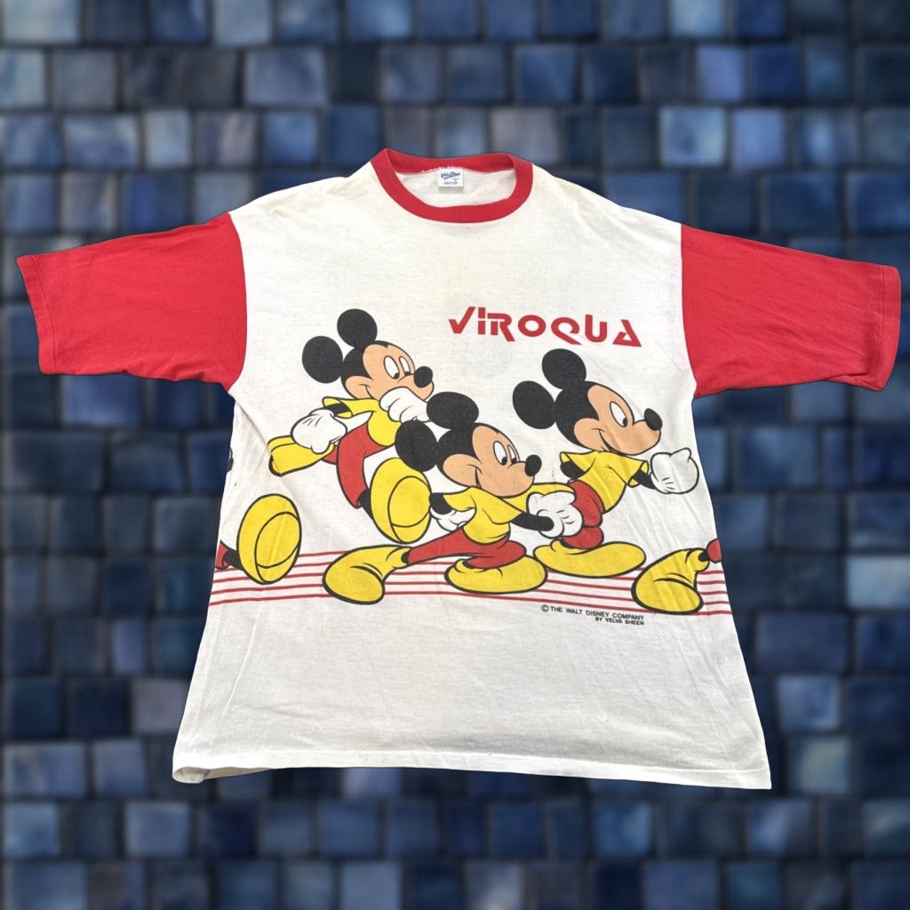 Doublet VTG Velva Sheen Mickey Moues Shirt Mens Wrap Around Double Sided 80s Size L Size US L / EU 52-54 / 3 - 1 Thumbnail