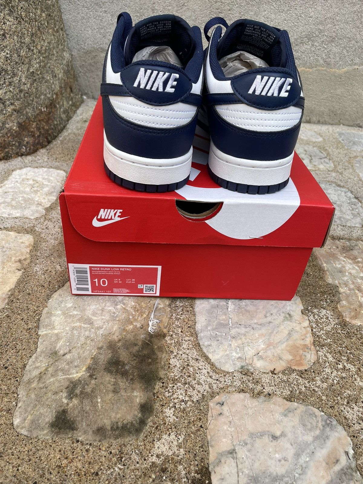 Nike Dunk low retro blue navy Size US 11 / EU 44 - 2 Thumbnail