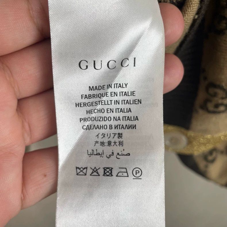 Gucci Gucci Gold full-print knitted cardigan jacket 2505-Nextarro Size US L / EU 52-54 / 3 - 4 Thumbnail