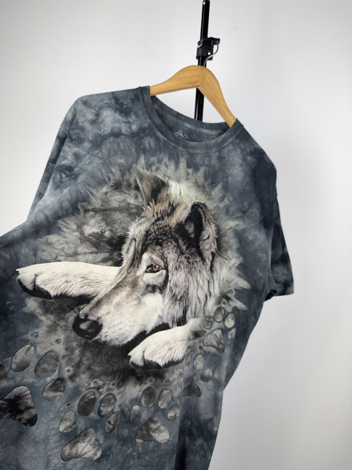 The Mountain × Vintage The Mountain Wolf T-Shirt Tie Dye Nature Graphic USA Made Size US L / EU 52-54 / 3 - 2 Thumbnail
