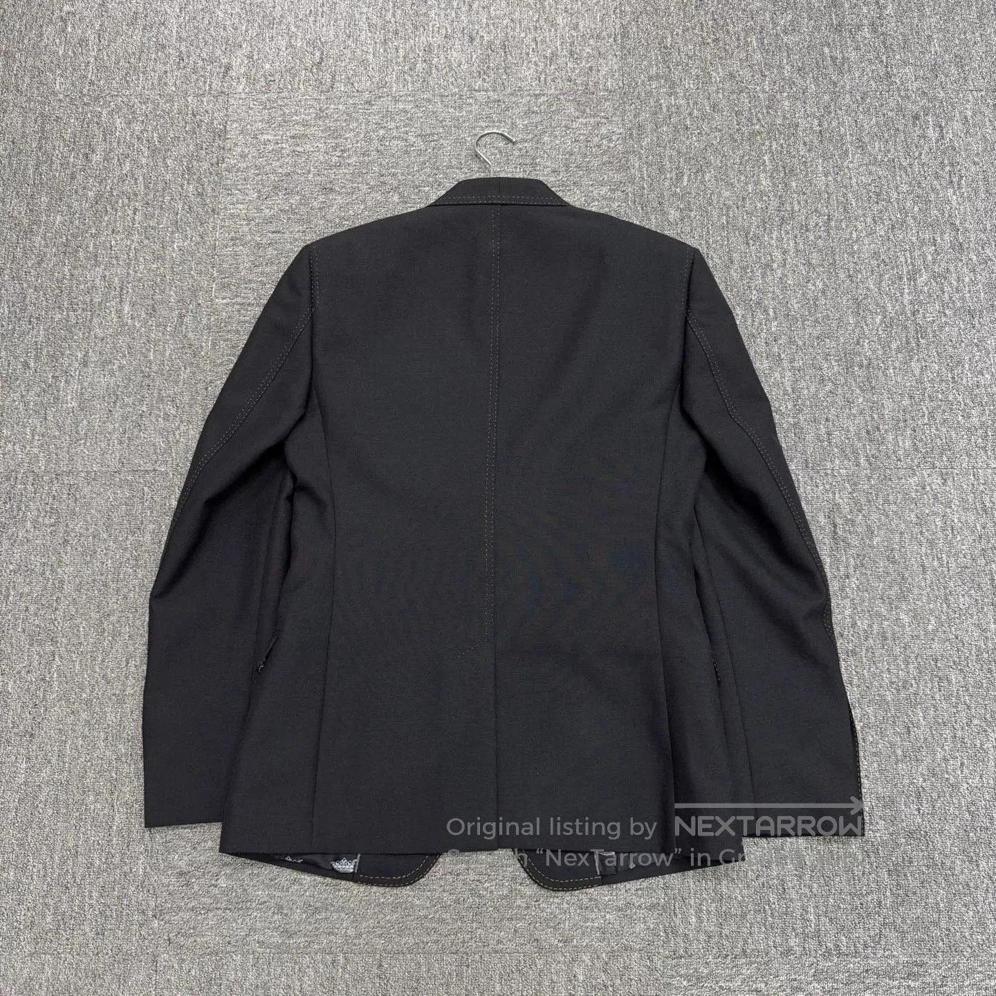 Dolce & Gabbana black embroidered wool suit jacket. Size US L / EU 52-54 / 3 - 2 Thumbnail