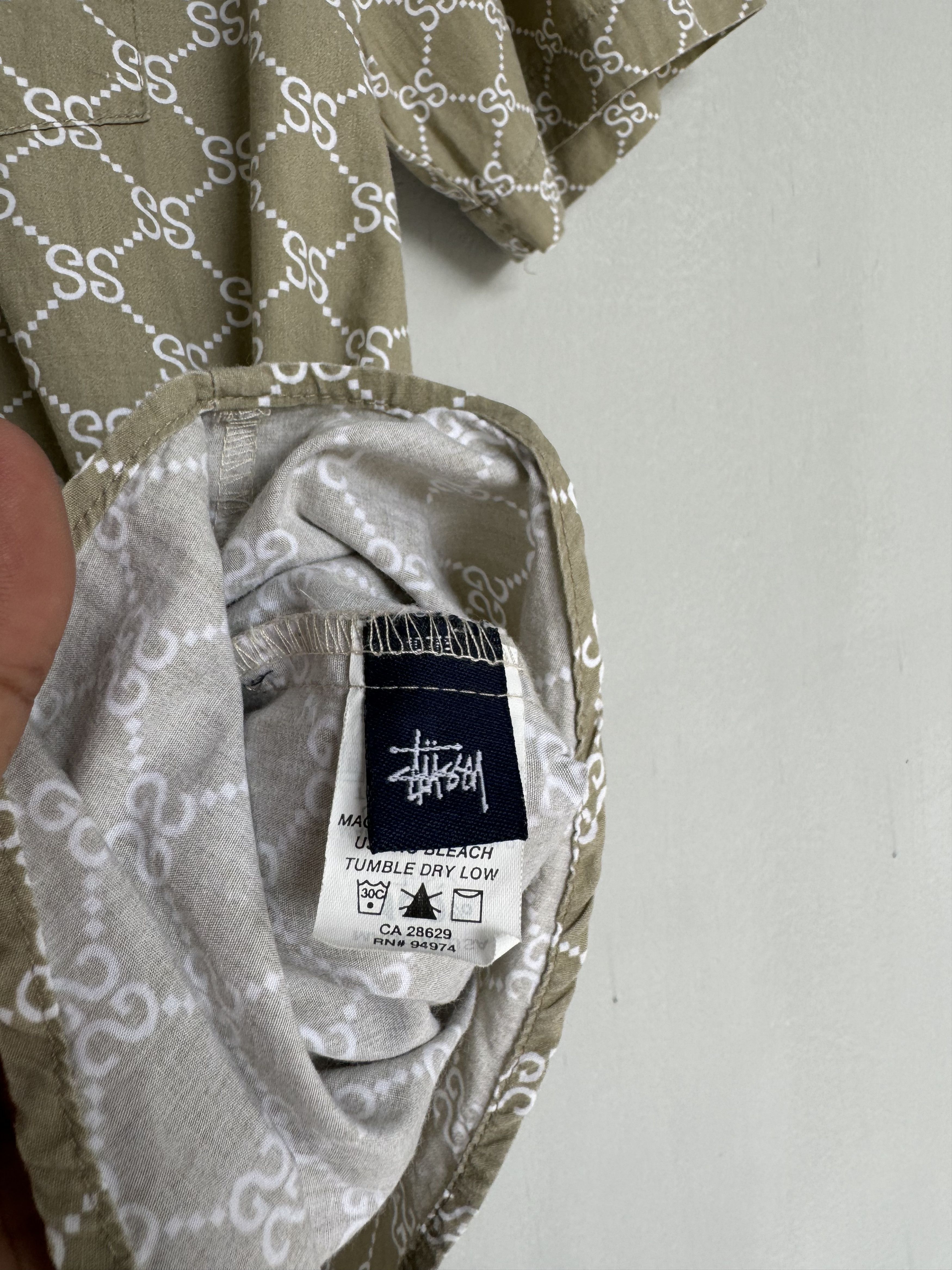 Stussy × Vintage Vintage Stussy Vintage Stucci monogram Shirt Size US M / EU 48-50 / 2 - 6 Thumbnail