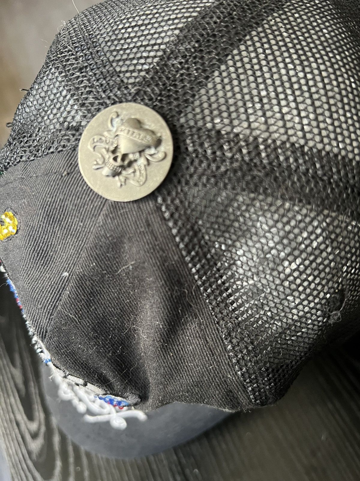 Ed Hardy “Point Taken” Ed Hardy Hat – 1,200 Swarovski – Y2K Designer Size ONE SIZE - 4 Thumbnail