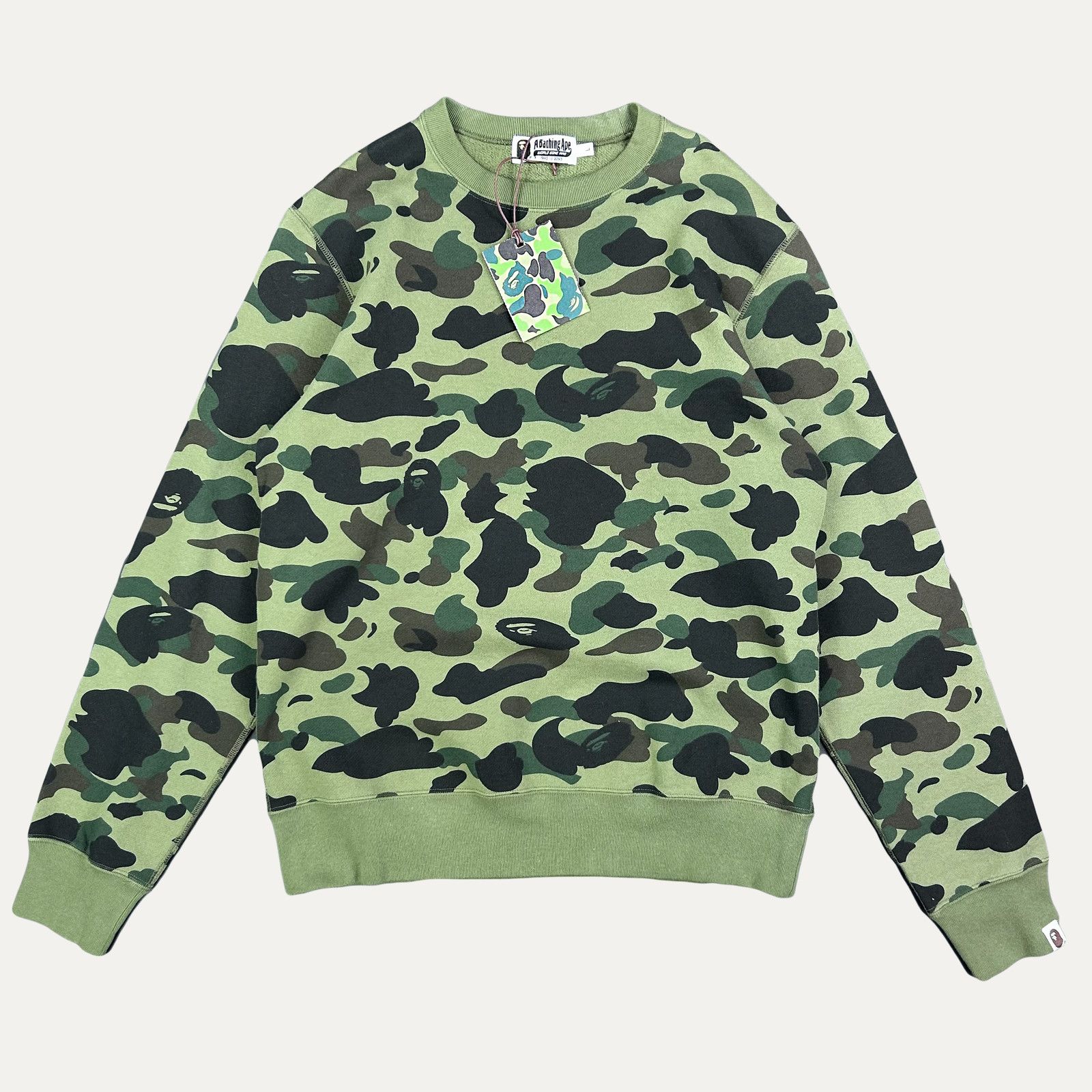Bape Bape All Over Camo Crewneck Size US L / EU 52-54 / 3 - 1 Thumbnail