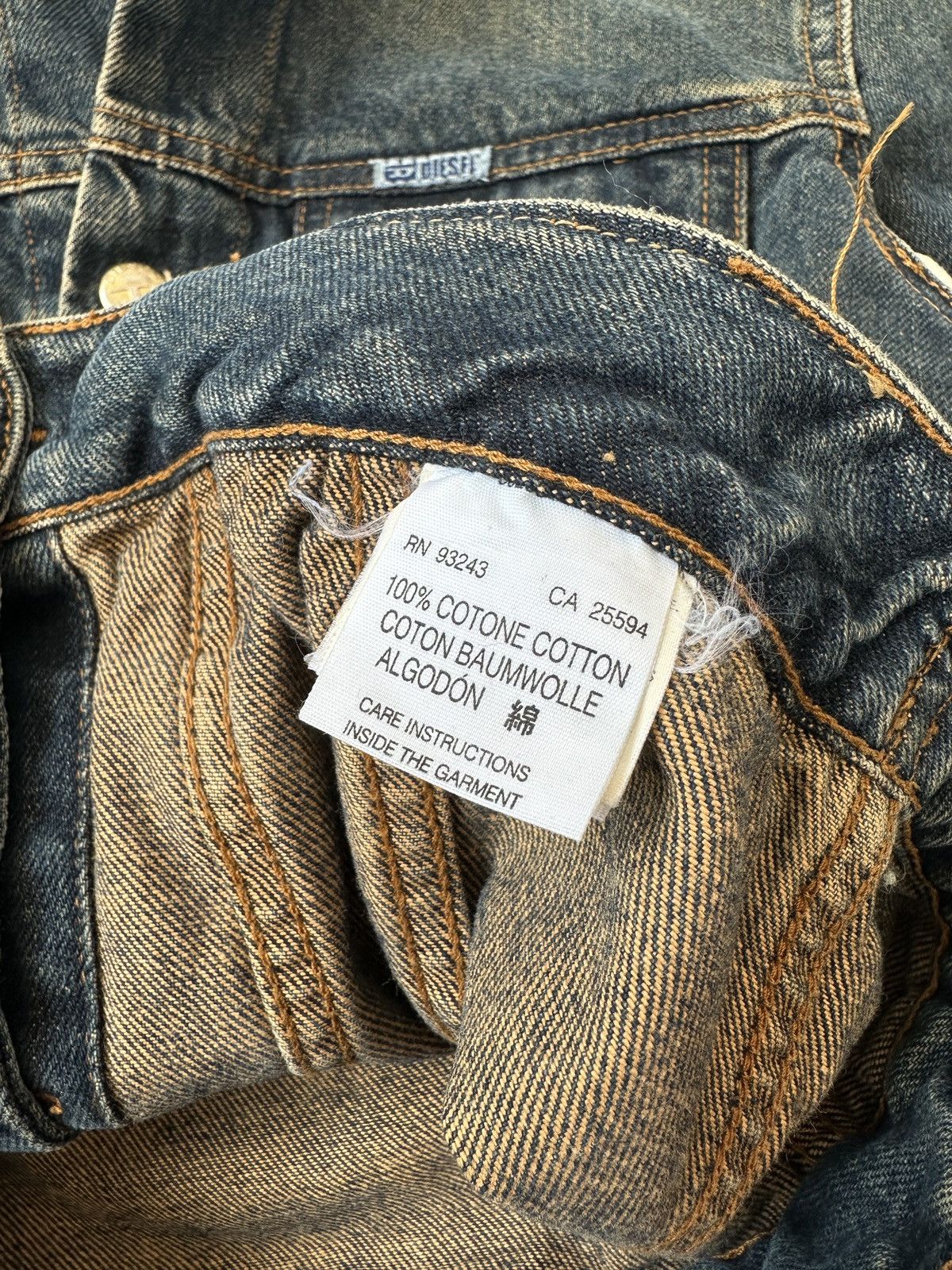 Diesel Vintage Y2K DIESEL Denim Jacket Women’s size M Size M / US 6-8 / IT 42-44 - 16 Thumbnail