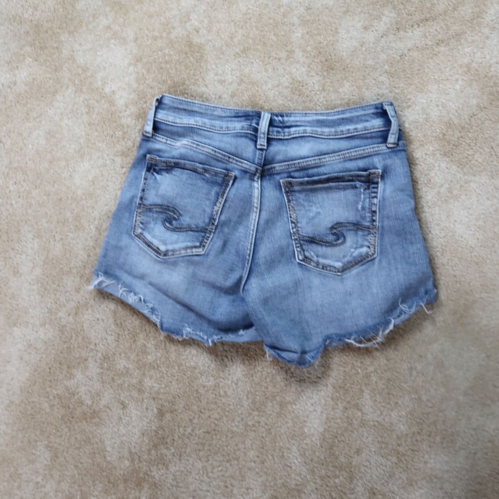 Silver Jeans Co. VINTAGE Silver Jeans Boyfriend Shorts Women 28 Blue Denim Light Wash Stretch 5-Pocket Size 28" / US 6 / IT 42 - 5 Thumbnail