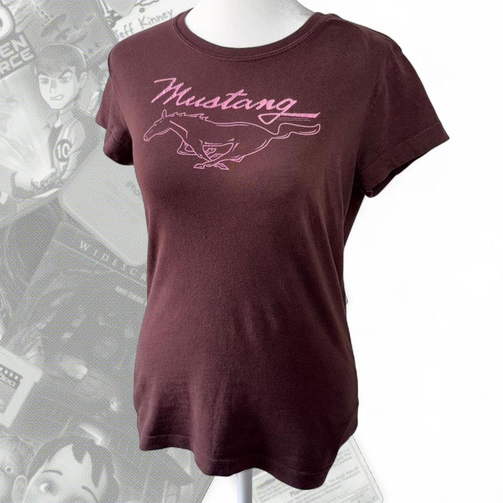 Vintage Brown Vintage Mustang 40th Anniversary Horse Graphic Tee Size XS / US 0-2 / IT 36-38 - 2 Thumbnail