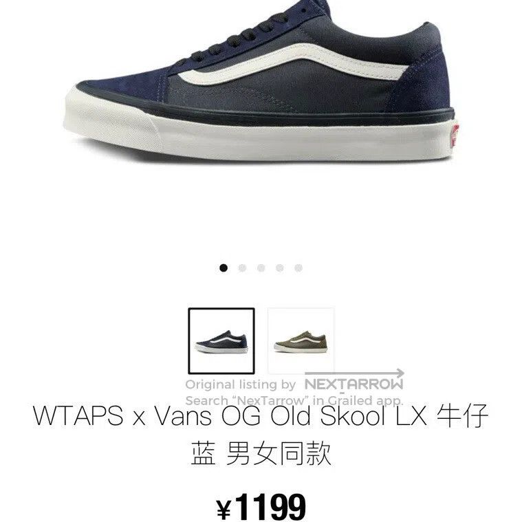 Wtaps Wtaps Collaboration deep blue low-top shoes Size US 5.5 / EU 38 - 1 Thumbnail