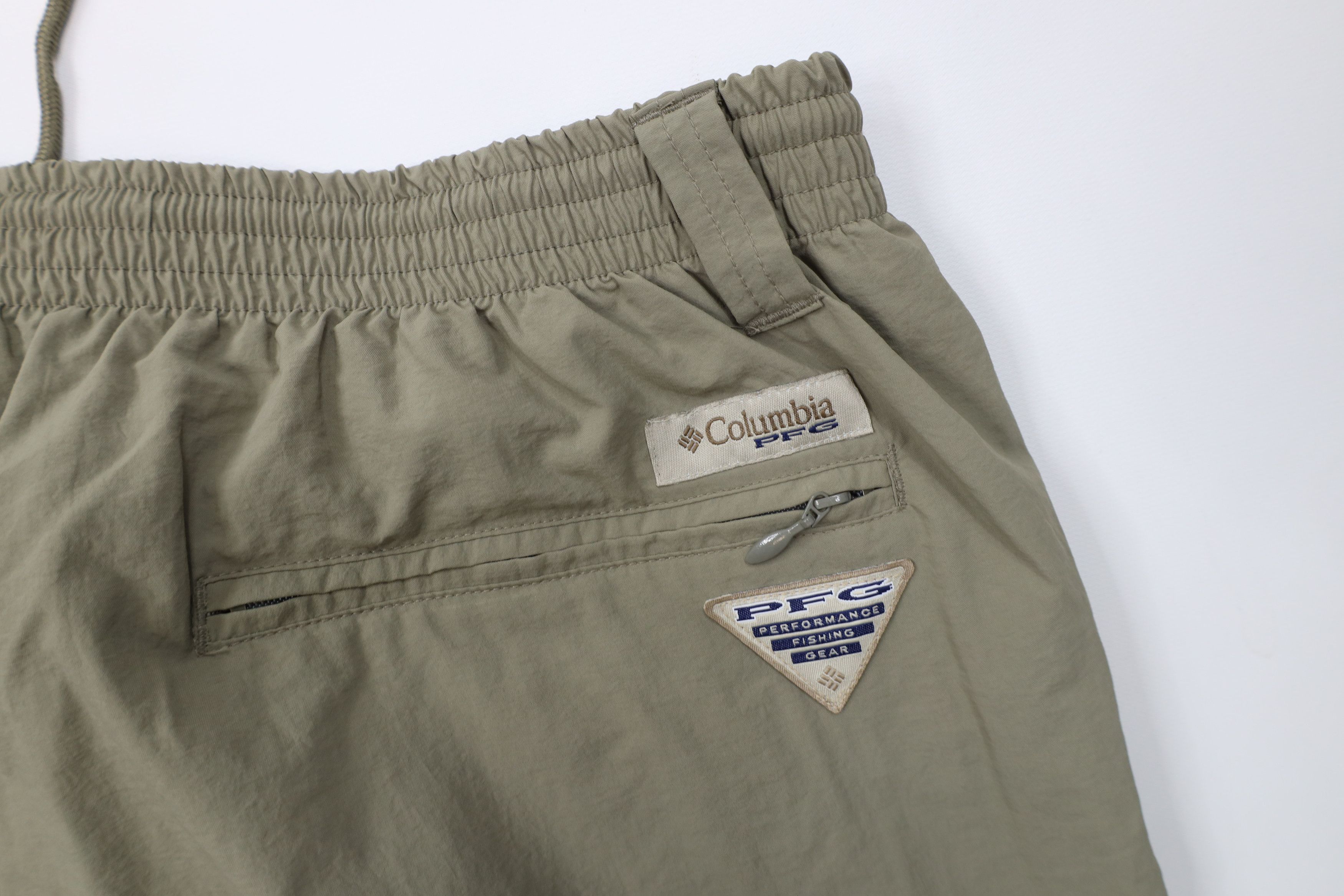 Columbia Vintage Y2K Columbia PFG Wide Leg Cargo Pants Shorts Beige Size US 38 / EU 54 - 14 Thumbnail