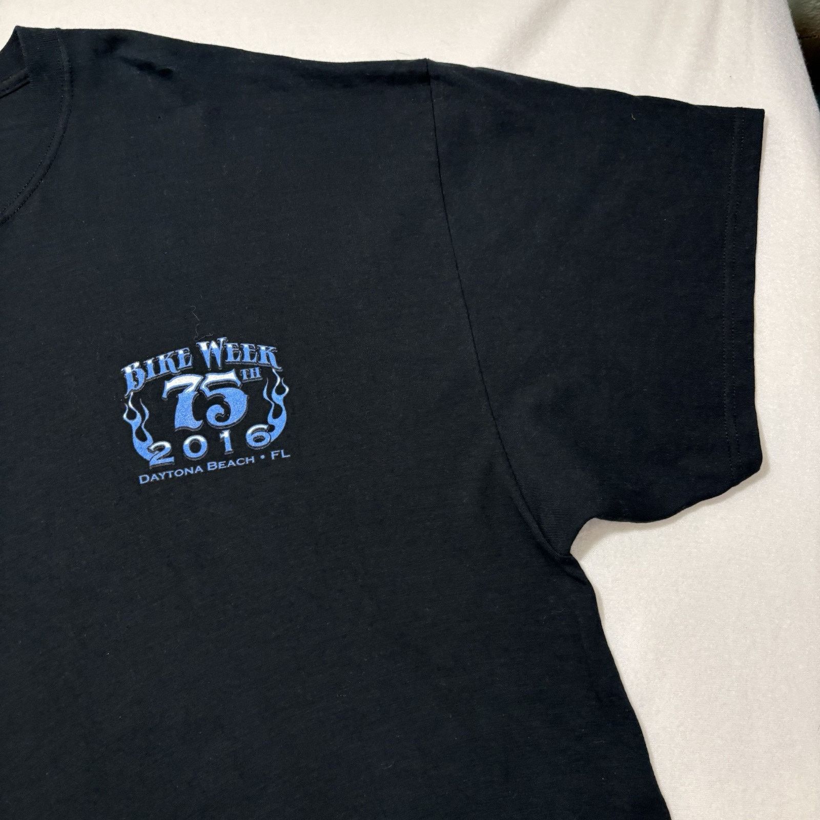 Gildan Daytona Beach Bike Week 2016 3XL 75th Annual Graphic T Shirt Size US XXL / EU 58 / 5 - 8 Thumbnail