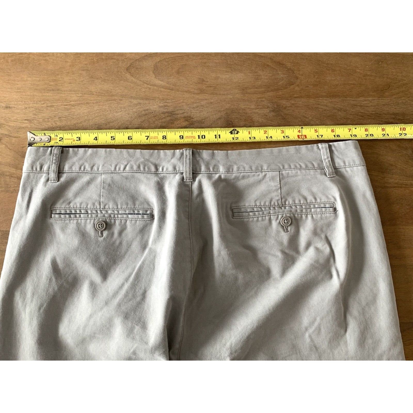 Bonobos Bonobos Slim Straight Leg Chino Pants Mens 38x32 Beige Flat Front Office Workwear pants Size US 38 / EU 54 - 6 Thumbnail