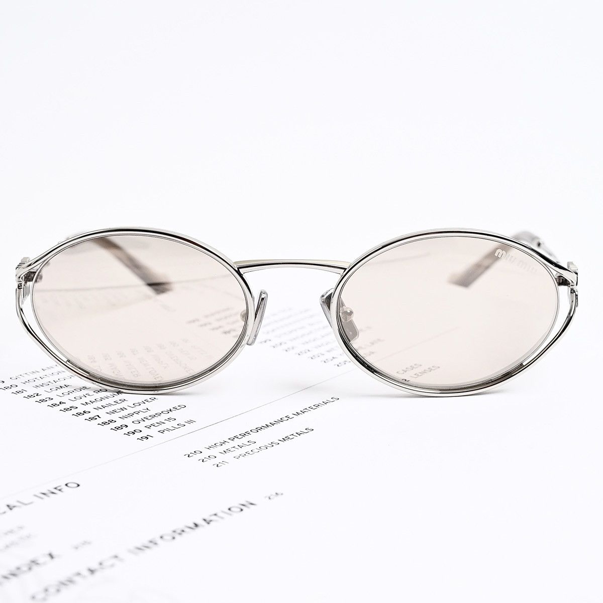 Miu Miu MIU MIU 0MU 52YS SUNGLASSES Size ONE SIZE - 4 Thumbnail