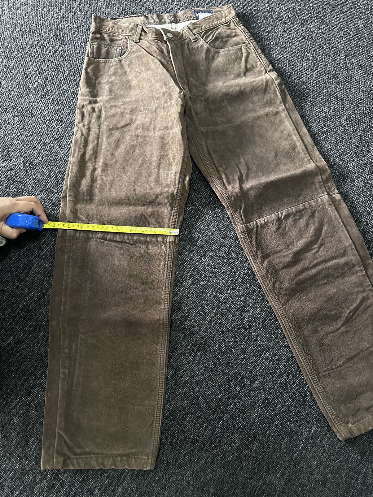 Genuine Leather Vintage Leather America Blue Jeans Size US 30 / EU 46 - 10 Thumbnail