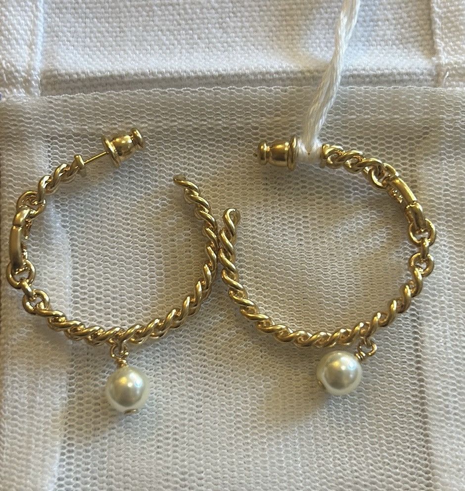 Dior Christian Dior 30 MONTAIGNE Earrings Gold-Finish Metal Size ONE SIZE - 3 Thumbnail