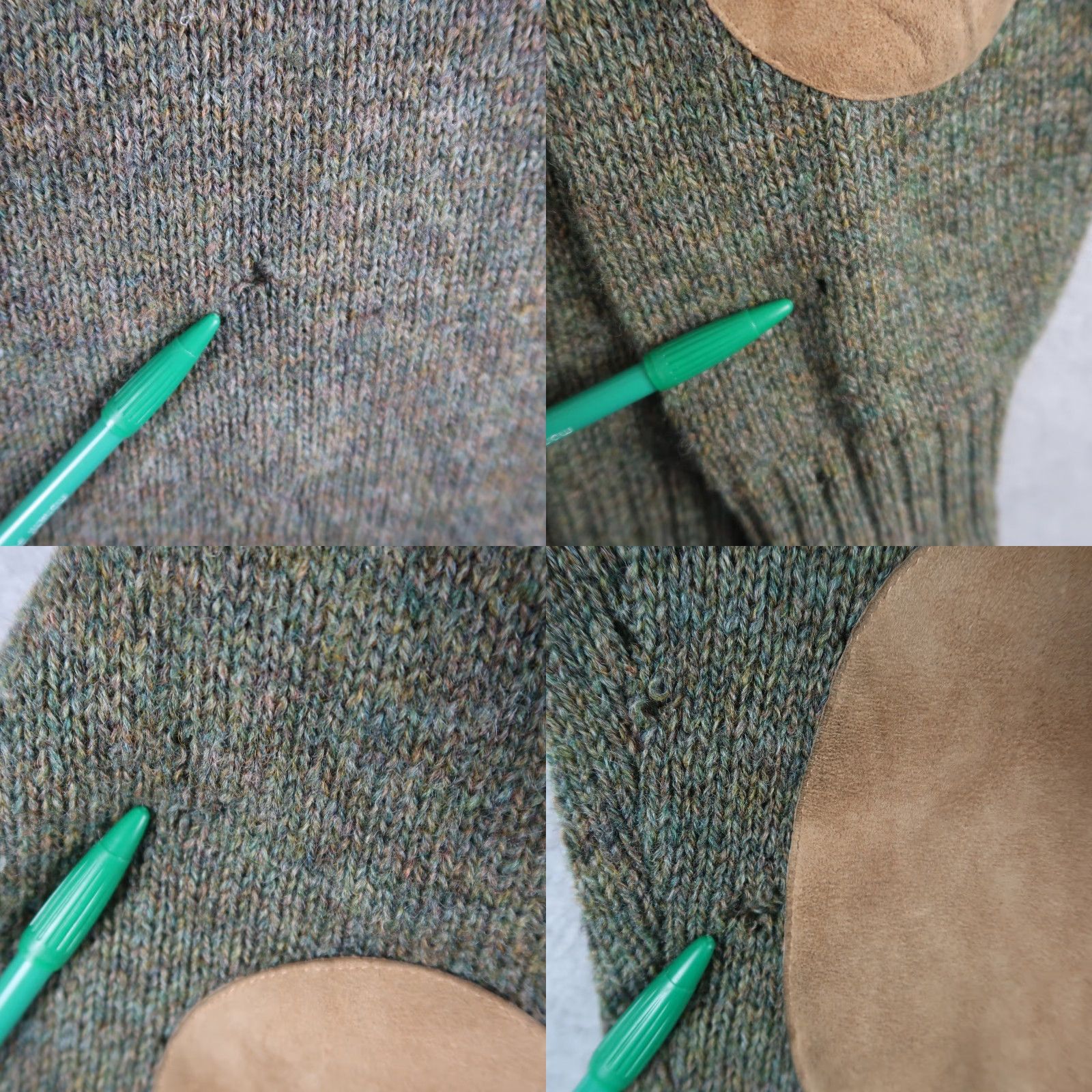 Bill Blass VINTAGE 80s Bill Blass Wool Sweater XL Distressed Green Pullover Unisex Size US XL / EU 56 / 4 - 8 Thumbnail