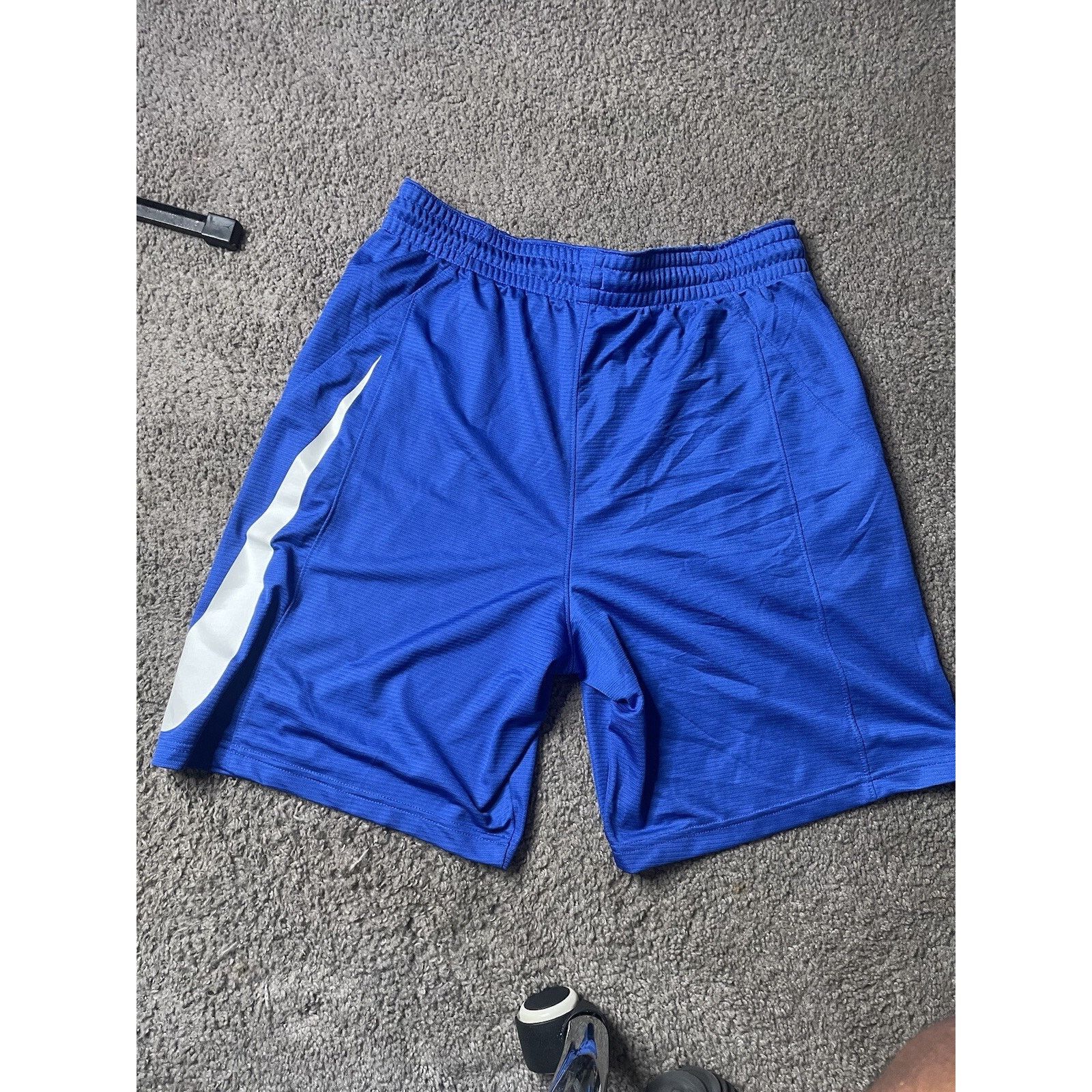 Nike Size XL- Nike Shorts Mens Blue Dri Fit Mesh Athletic Gym Size US 41 - 2 Thumbnail
