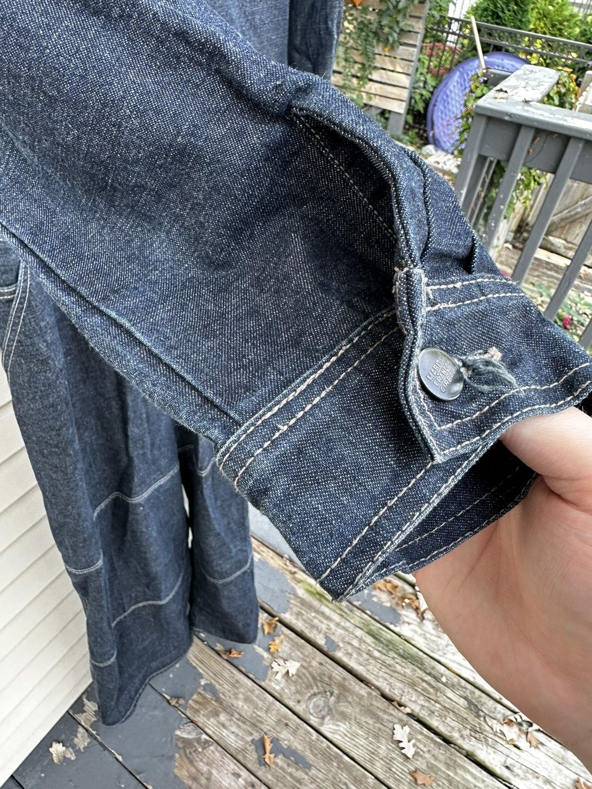 Marithe + Francois Girbaud Vintage Girbaud Heavy Denim Jumpsuit Size US 38 / EU 54 - 13 Thumbnail
