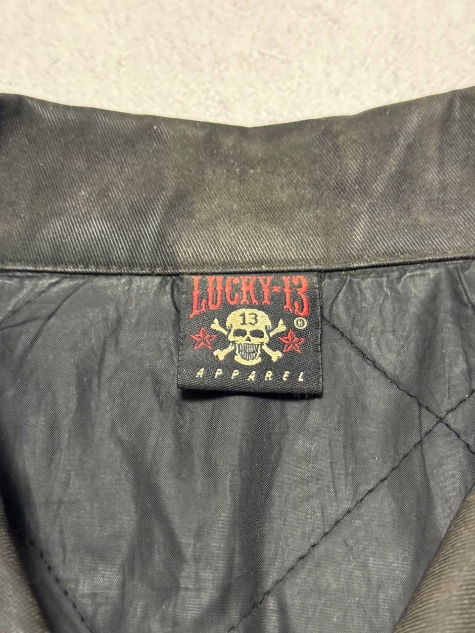 Vintage Vintage Lucky 13 Jacket Embroidered Bomber Baggy Racing 90s Size US M / EU 48-50 / 2 - 13 Thumbnail