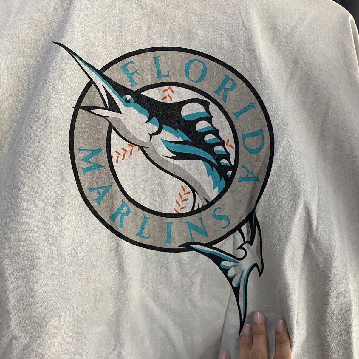 MLB × Mirage × Vintage Vintage 90s MLB Florida Marlins Reversible Jacket Size US M / EU 48-50 / 2 - 16 Thumbnail