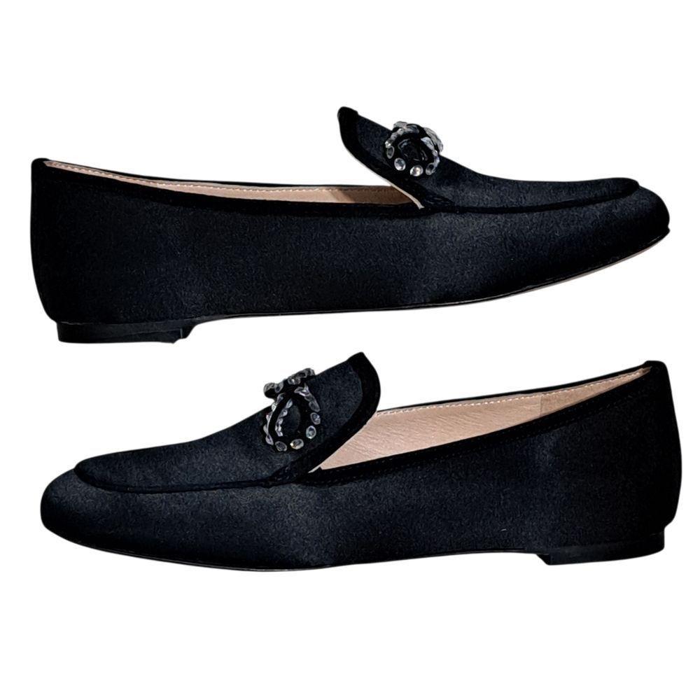 J.Crew J. Crew Marie Bow Elegant Slip On Loafers Rhinestone Detail Size US 6.5 / IT 36.5 - 11 Thumbnail
