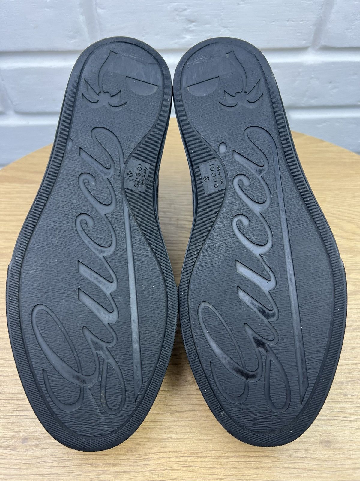 Gucci GUCCI Sneakers Hi Top Leather Shoes BROOKLYN GG Monogram Size US 7.5 / EU 40-41 - 14 Thumbnail