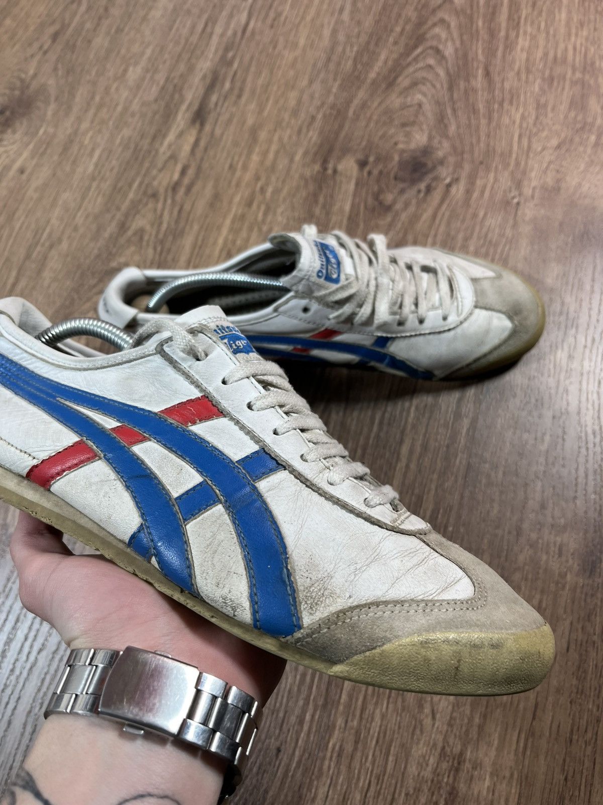 Asics Asics Onitsuka Tiger🐯 Distressed Vintage Sneakers Size US 10 / EU 43 - 10 Thumbnail