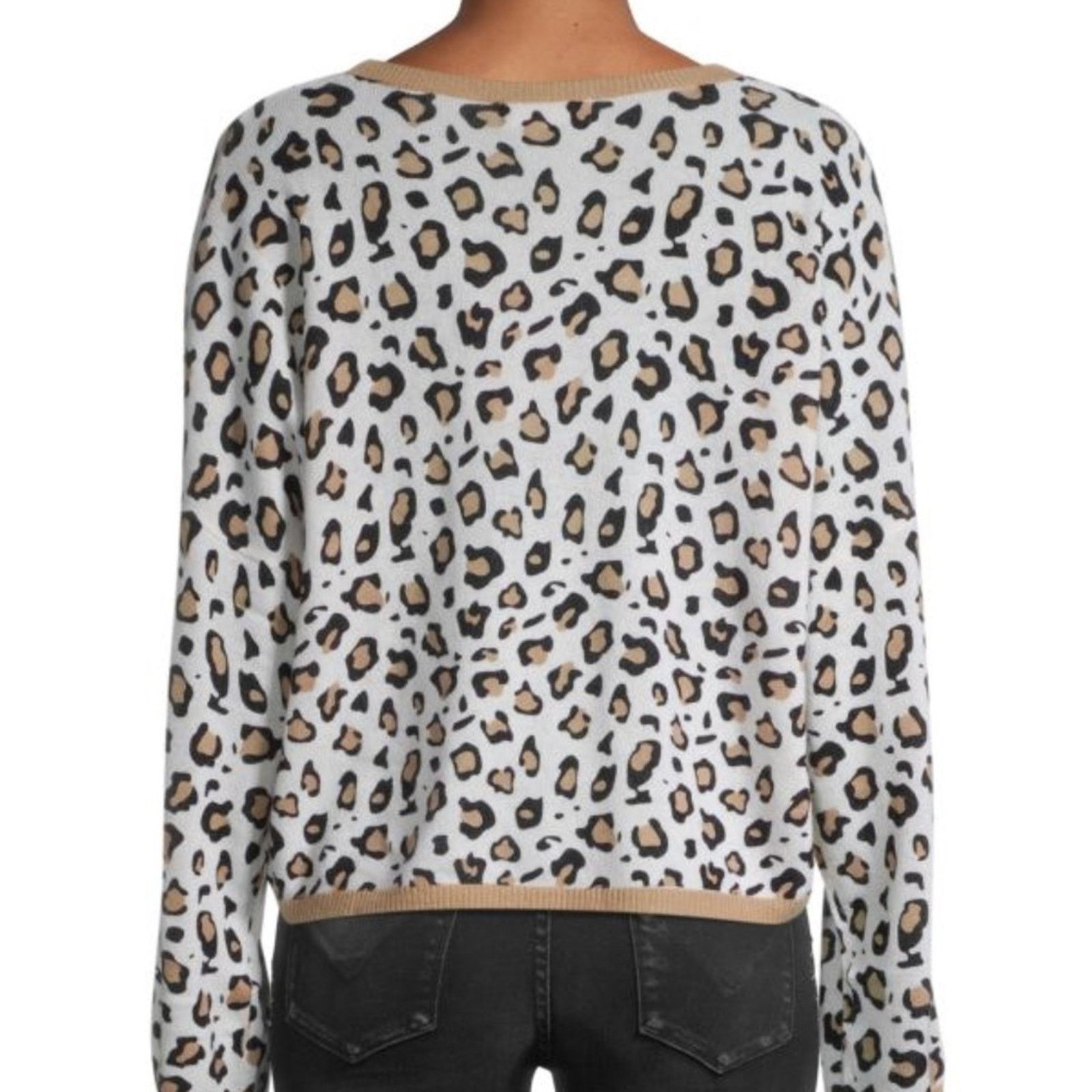 Brodie Cashmere Leopard-Print Cashmere Sweater from BRODIE CASHMERE Size XS / US 0-2 / IT 36-38 - 2 Thumbnail