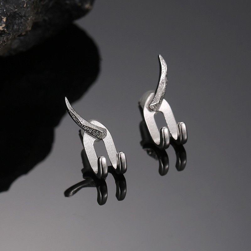 Jewelry × Sterling Silver Rare Earrings One Pairs Chrome Jewelry Size ONE SIZE - 3 Thumbnail