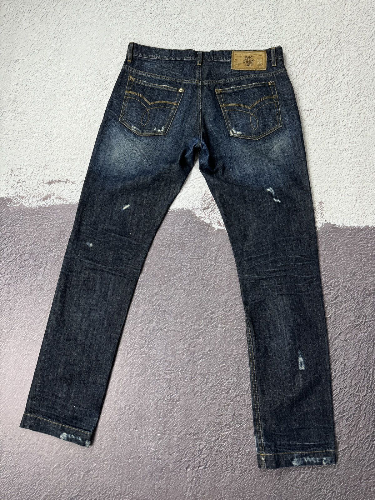Dolce & Gabbana Dolce & Gabbana Distressed Indigo Denim Pants Jeans Size US 36 / EU 52 - 14 Thumbnail