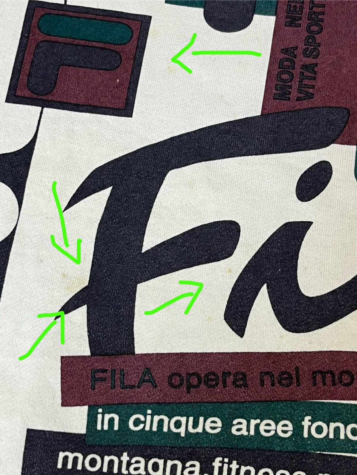 Fila VINTAGE 90s FILA MULTICOLOUR BIG LOGO PULLOVER SWEATSHIRT Size US L / EU 52-54 / 3 - 13 Thumbnail