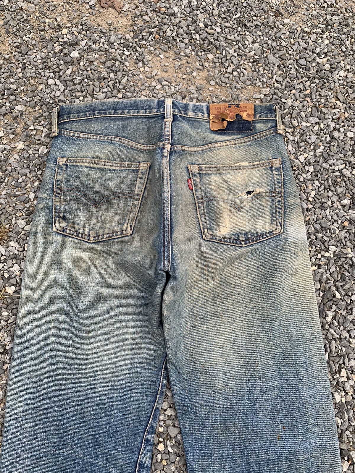 Levi's VINTAGE LEVI’S BIG E 502 J22 SELVEDGE RUSTY DISTRESSED DENIM Size US 31 - 8 Thumbnail