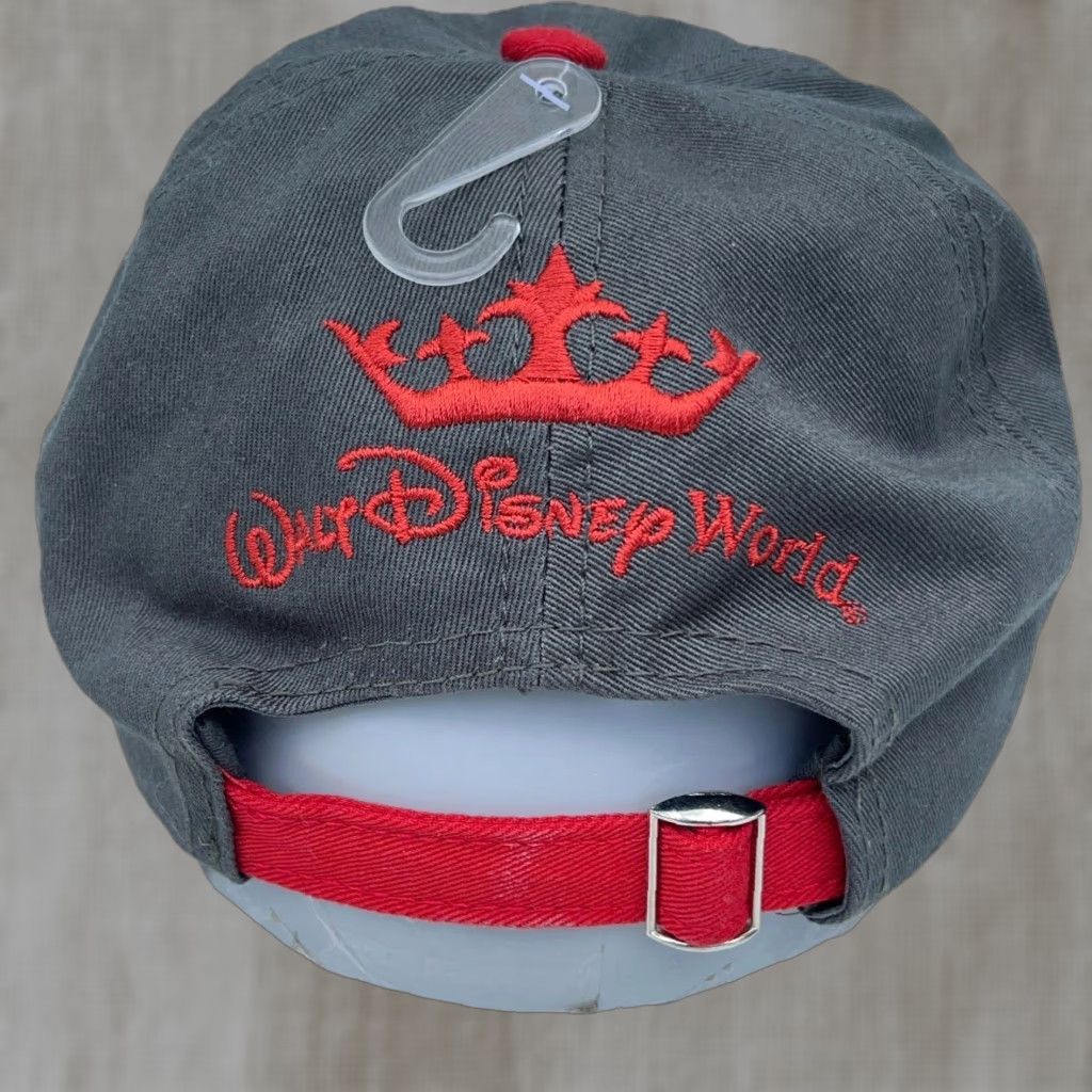 Disney Disney Hat Cap Strap Back Gray Red Alice In Wonderland Baseball Queen of Hearts Adult One Size Adjustable Men Men Green? Wait color gray. Size ONE SIZE - 1 Thumbnail