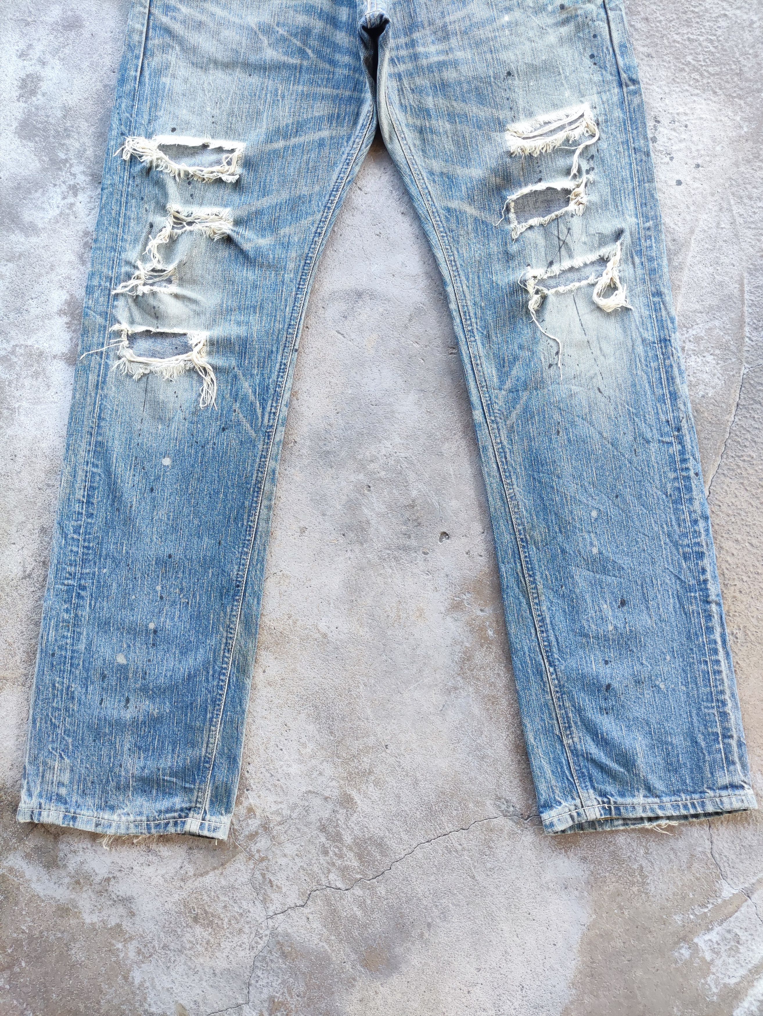 Edwin Vintage Edwin 503 Brand Distressed Ripped Denim Pants Size US 33 - 4 Thumbnail