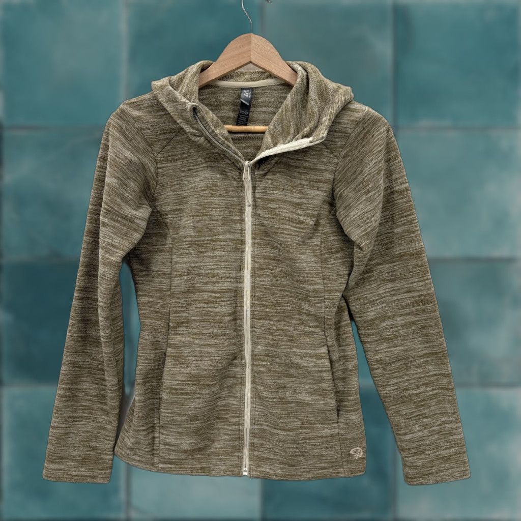Mountain Hardwear VINTAGE Mountain Hardwear Microchill 2.0 Quarter Zip Jacket Women's XS Green Hooded Cozy Size XS / US 0-2 / IT 36-38 - 1 Thumbnail