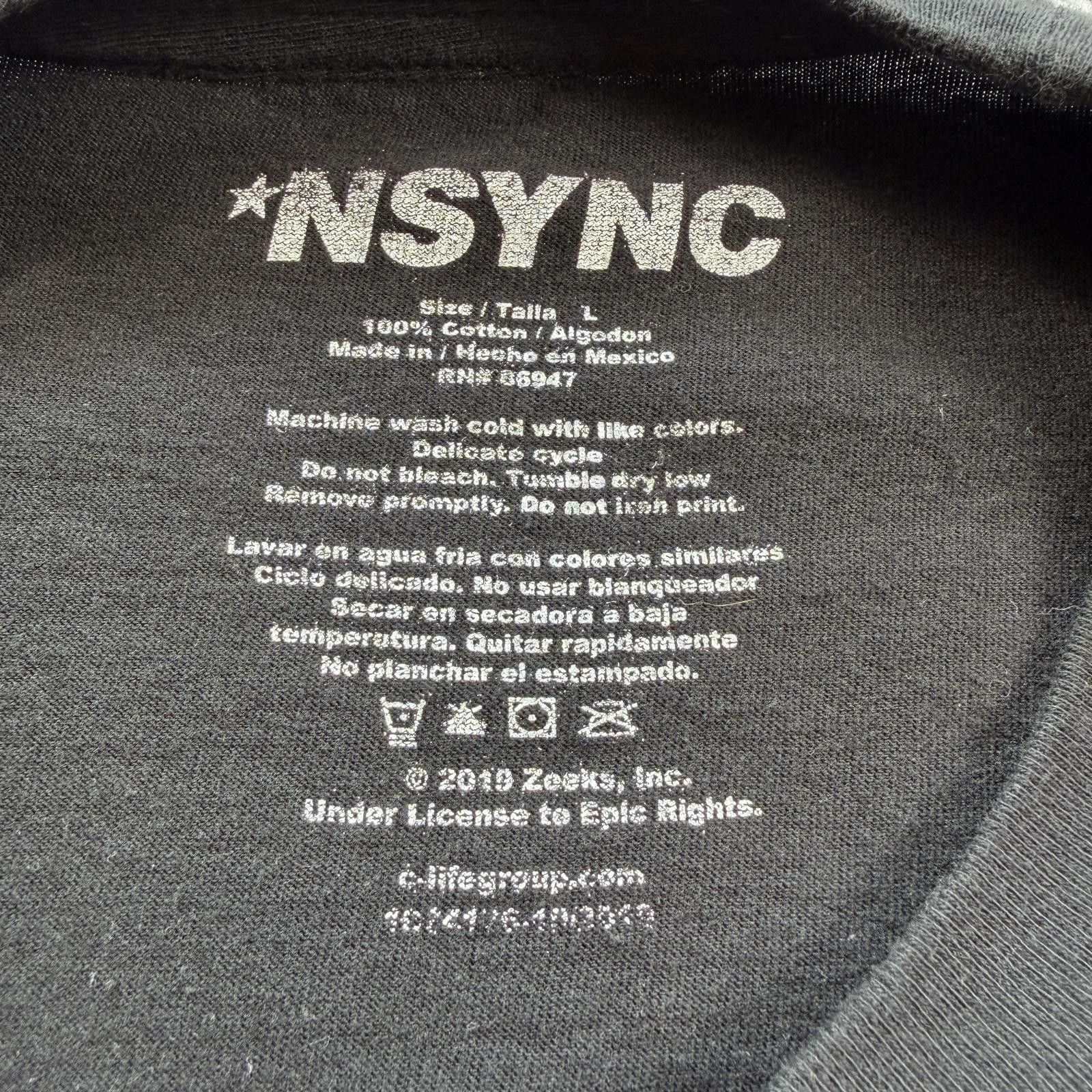 Other NSYNC Bye Bye Bye Band T Shirt Black Boy Band Tee L Y2K Pop Size US L / EU 52-54 / 3 - 4 Thumbnail
