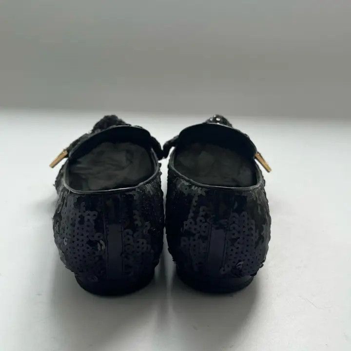 Louis Vuitton Louis Vuitton Black Sequin Flats -2508 Size US 4 / IT 34 - 3 Thumbnail