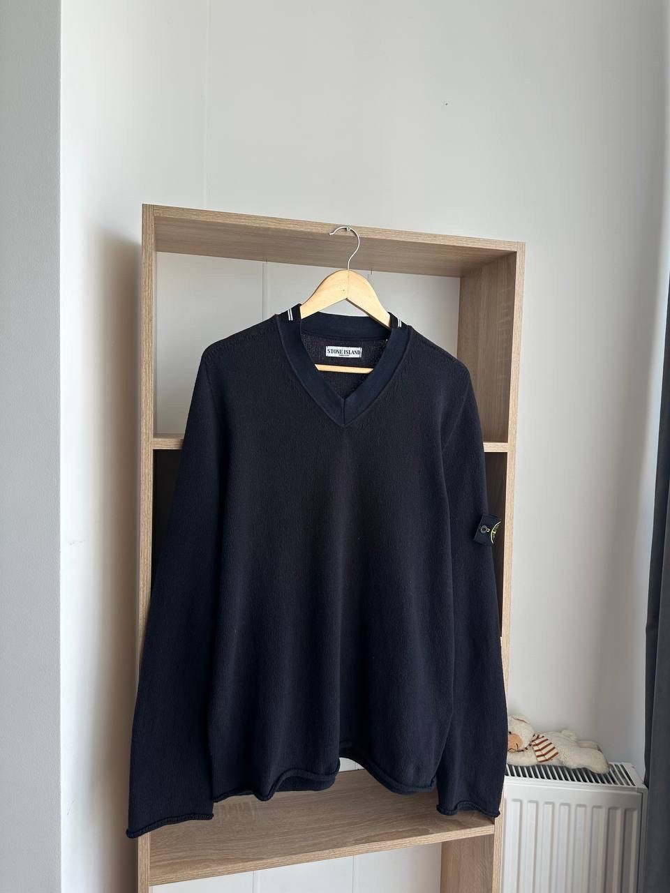 Stone Island × Vintage Vintage Stone Island Black Sweater Size US L / EU 52-54 / 3 - 3 Thumbnail