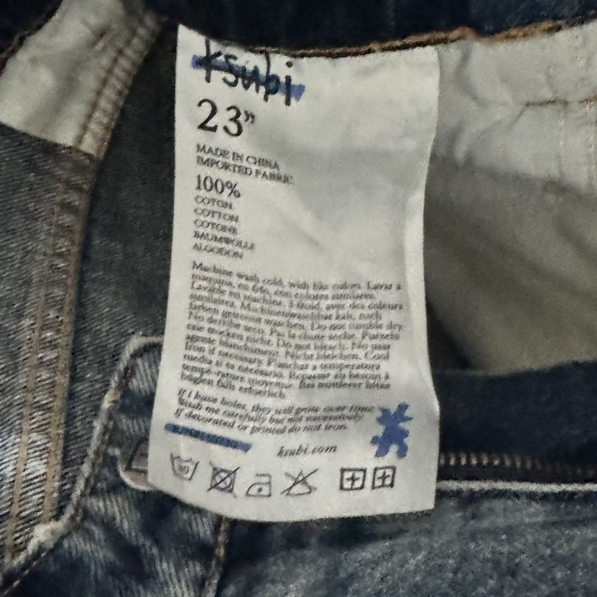 Ksubi 🟦 Light Blue haven Washed Lo Key Baggy Ksubi Jeans Size 23" - 8 Thumbnail