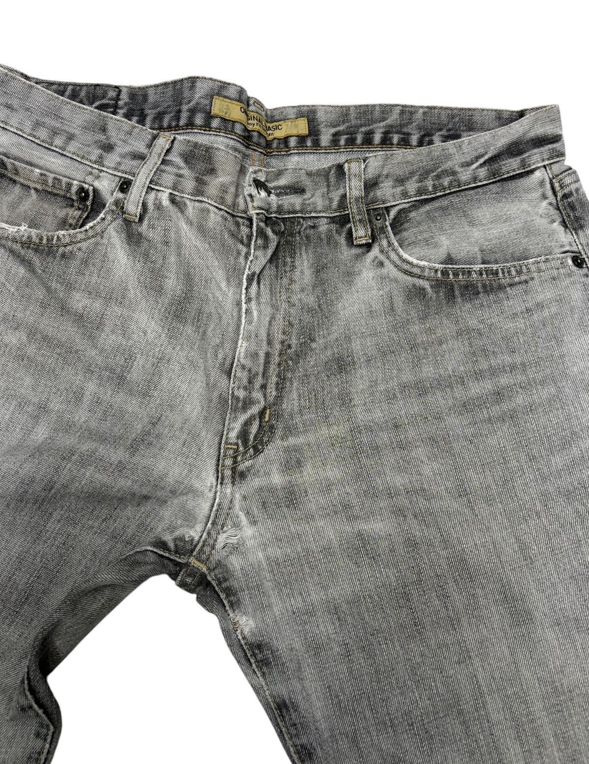 Undercover × Uniqlo BAGGY🔥DISTRESSED DENIM S-003 FADED GREY BAGGY JEANS Size US 34 / EU 50 - 9 Thumbnail