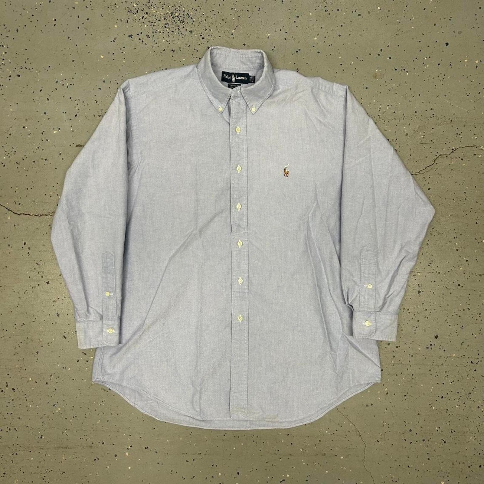 Ralph Lauren VTG Ralph Lauren light blue button up shirt Size US XL / EU 56 / 4 - 1 Thumbnail