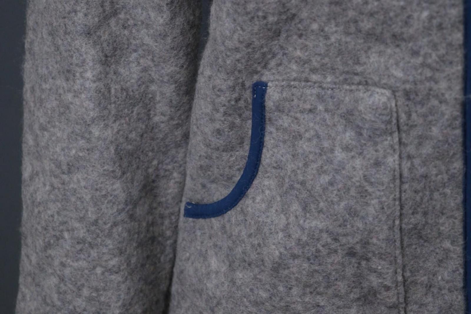 Designer E9 Planet Listen To The Nature Hooded Full Zip Fleece Jacket Size M / US 6-8 / IT 42-44 - 5 Thumbnail