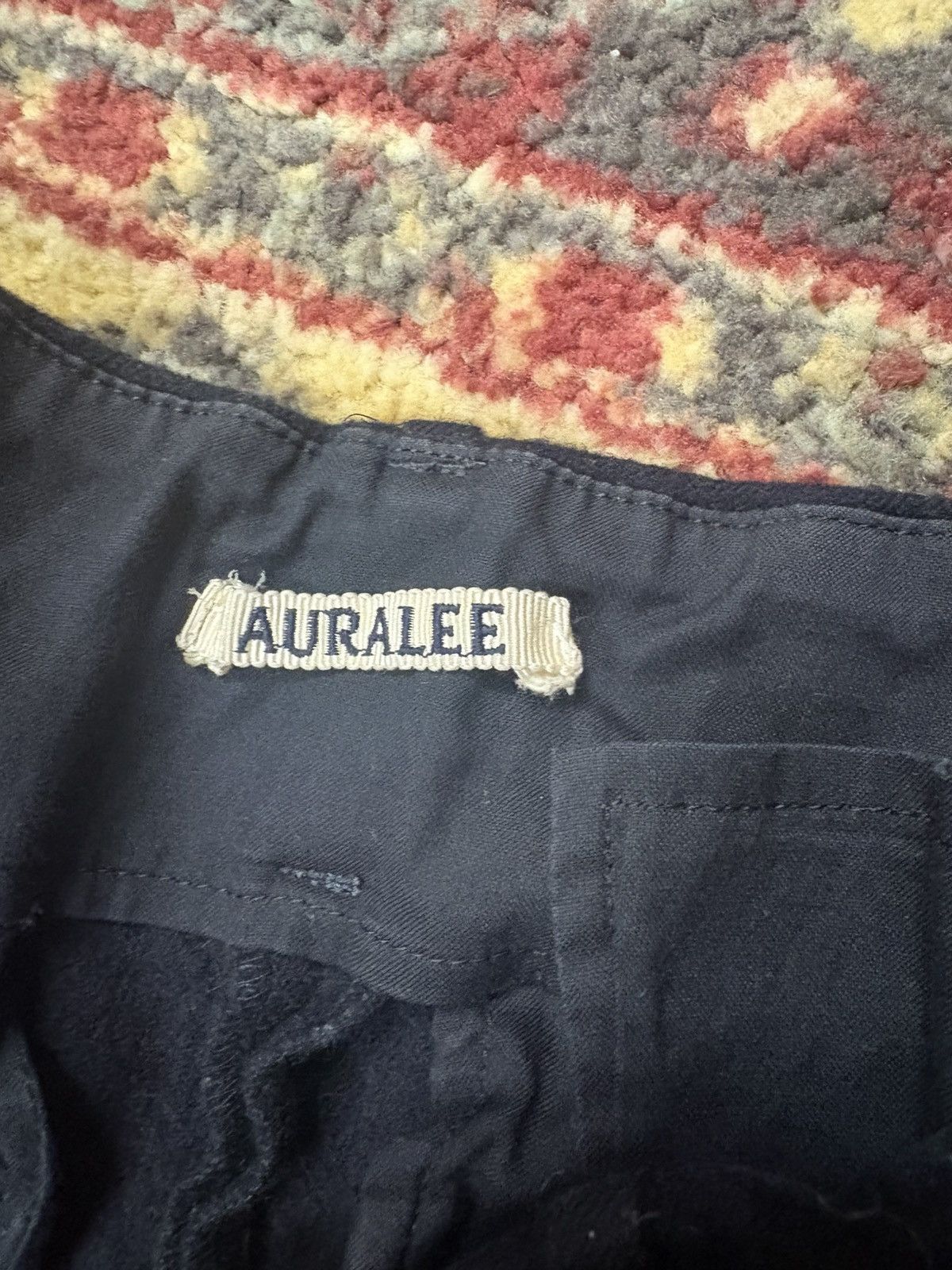 Auralee Auralee Black Light Melton Wide-leg Slacks Size US 28 / EU 44 - 4 Thumbnail