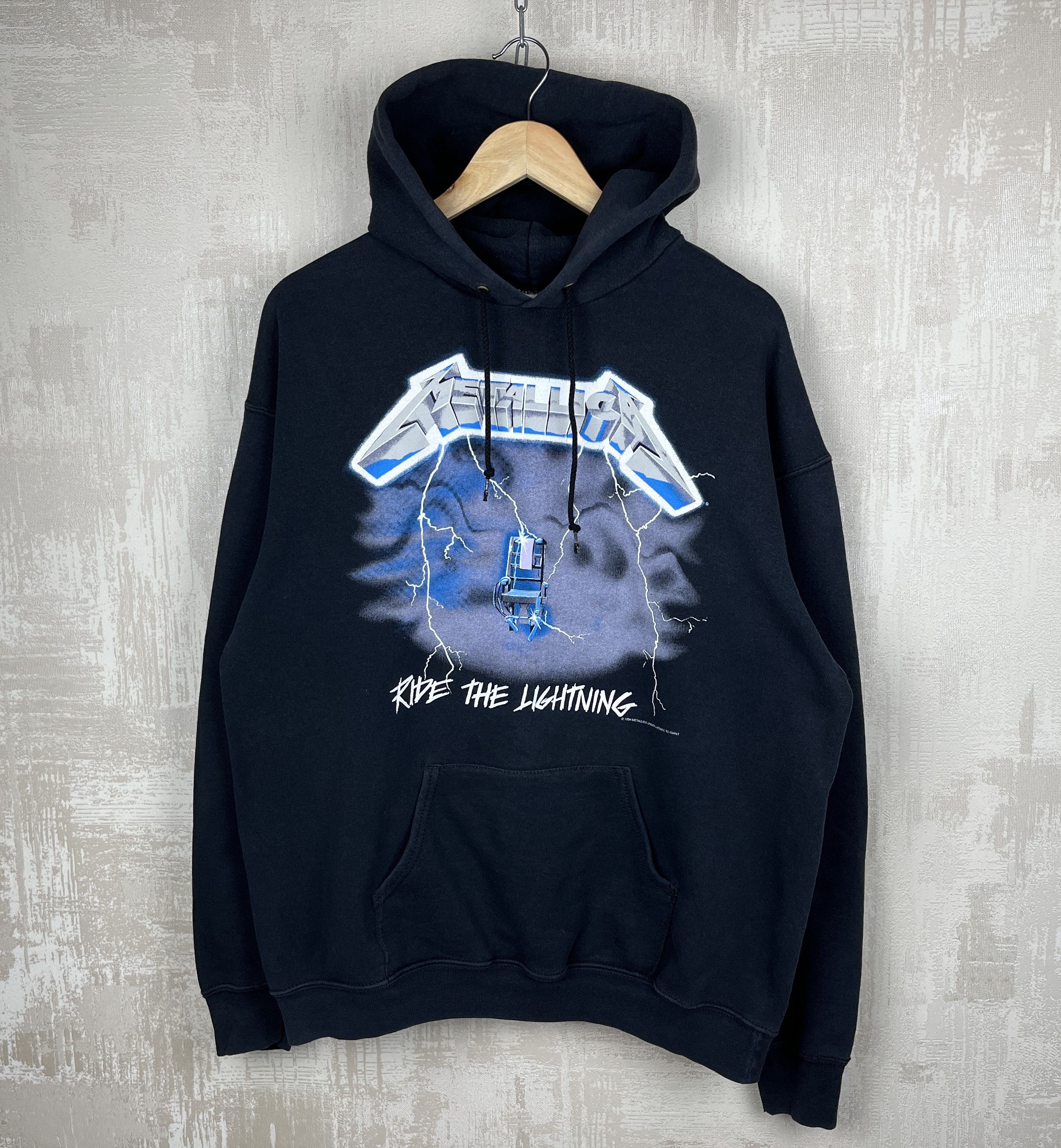 Band Tees Vintage 1994 Metallica "Ride The Lighting" Giant 90's Hoodie Size US XL / EU 56 / 4 - 9 Thumbnail