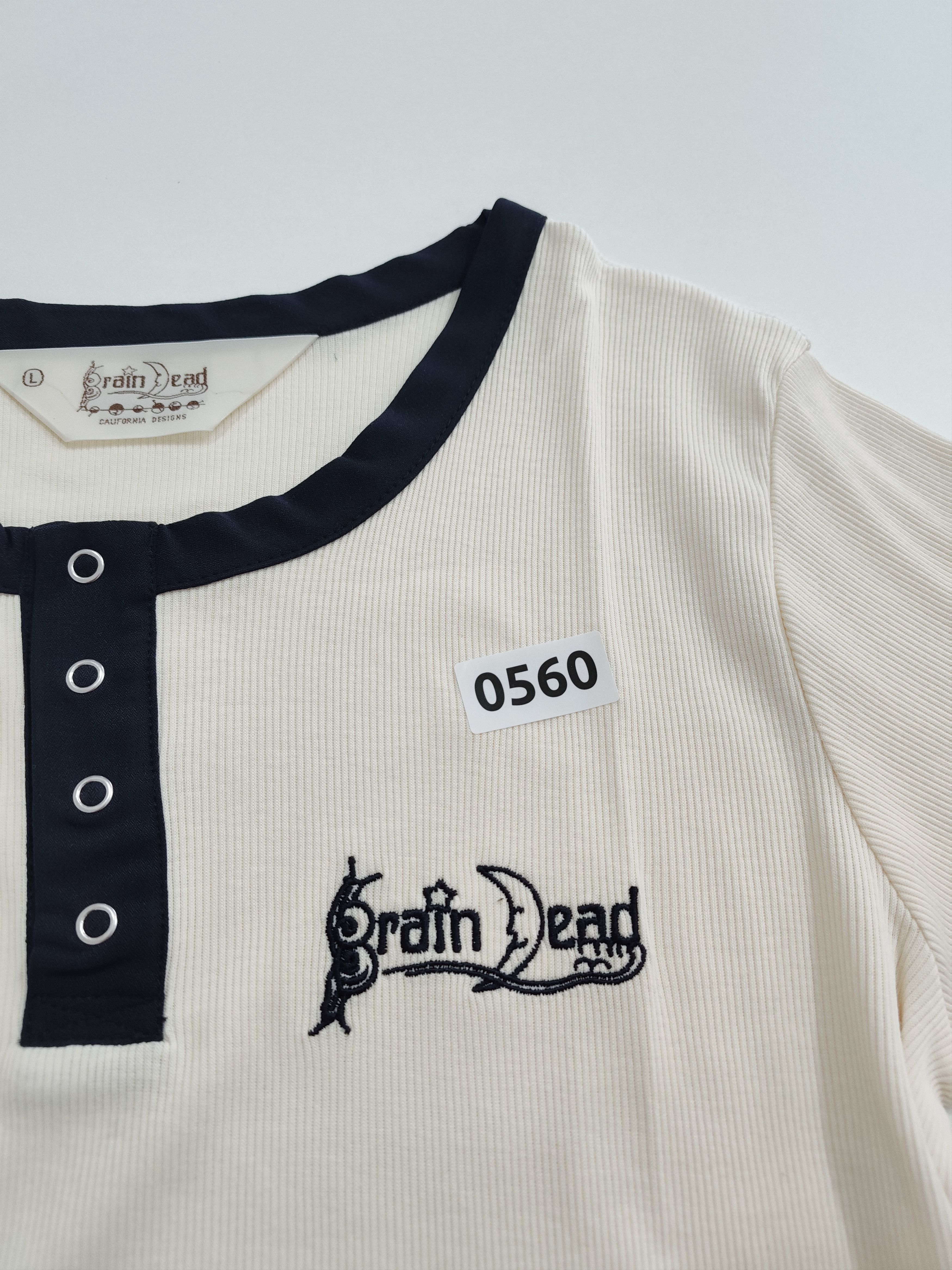 Brain Dead Brain dead "Ribbed Henley" Size L / US 10 / IT 46 - 7 Thumbnail
