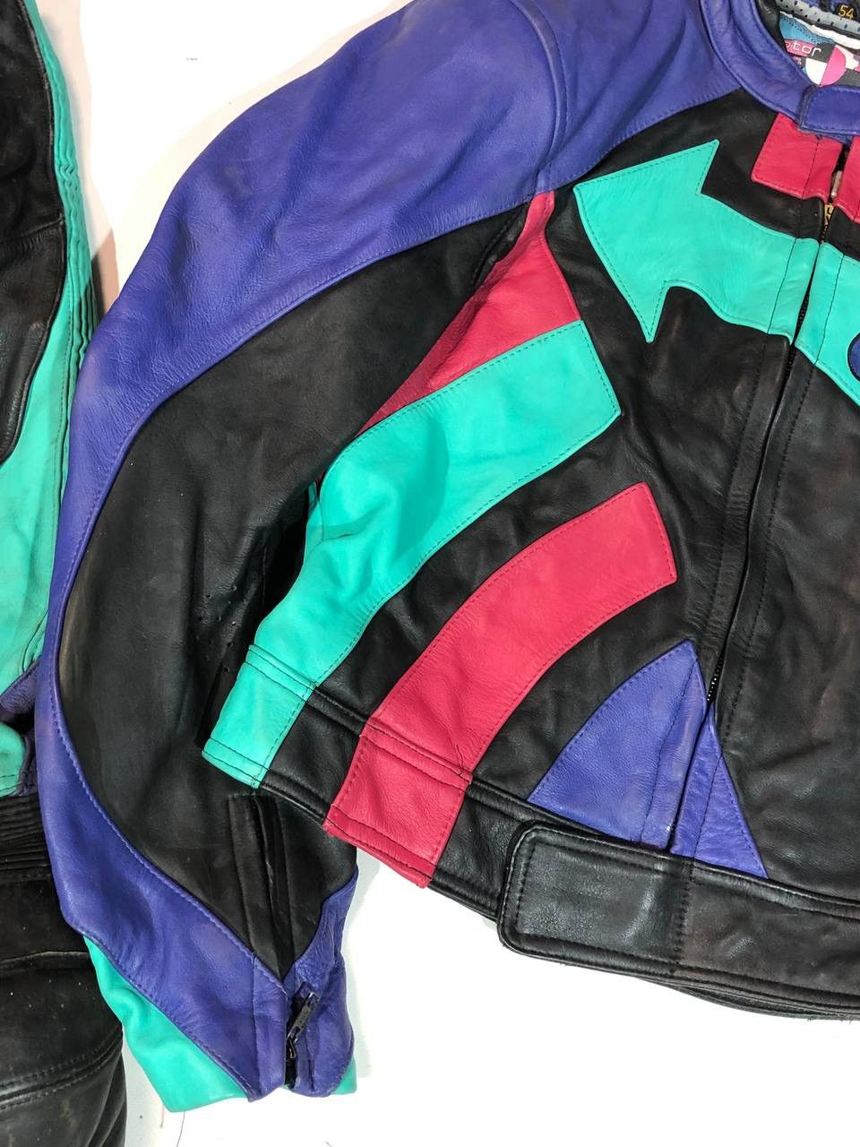 Vintage Uvex Vintage 80s Racing Moto Leather Suit Size US L / EU 52-54 / 3 - 7 Thumbnail