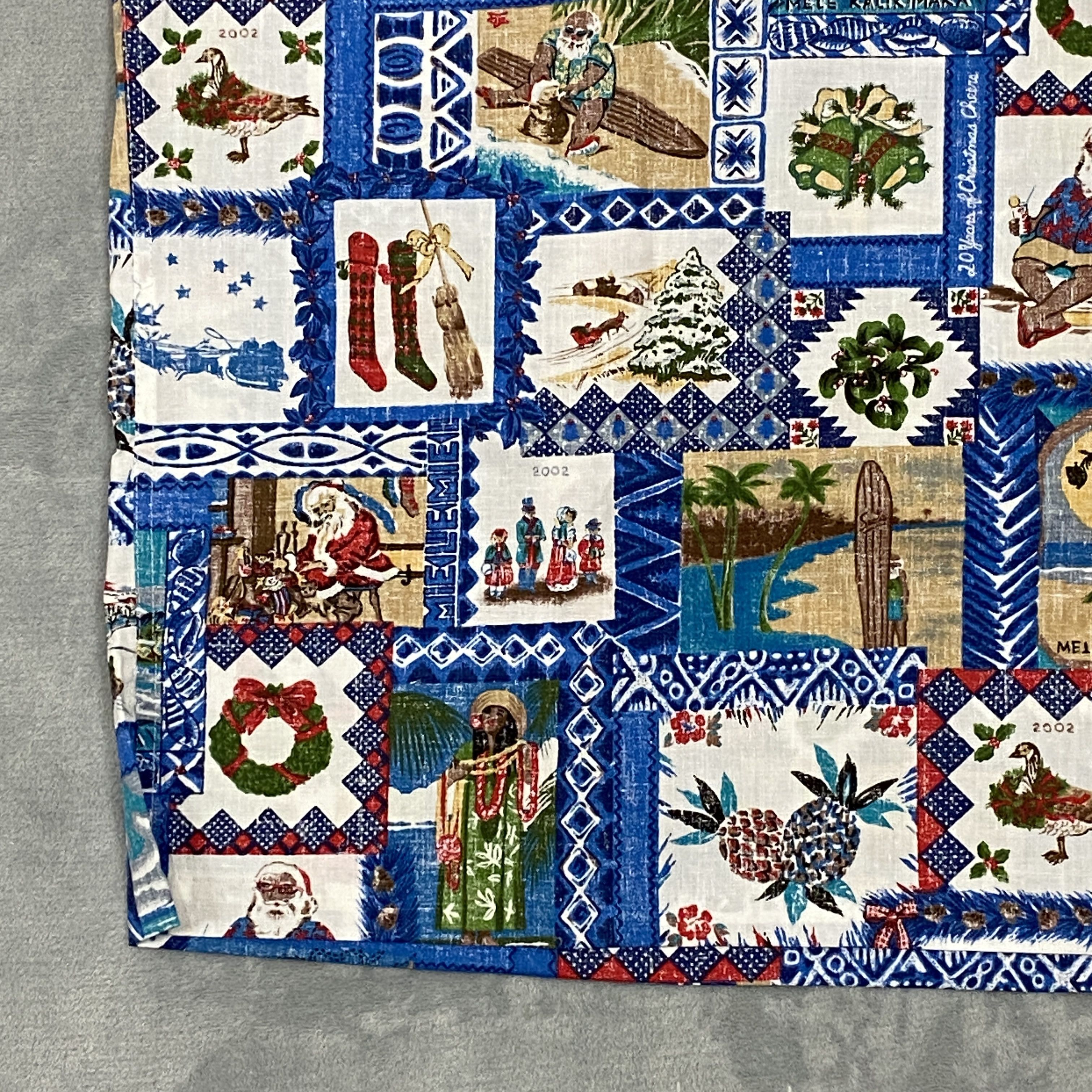 Reyn Spooner × Vintage 2002 MELE KALIKIMAKA Hawaiian Shirt 3XL Xmas Reverse Print Size US XXL / EU 58 / 5 - 5 Thumbnail