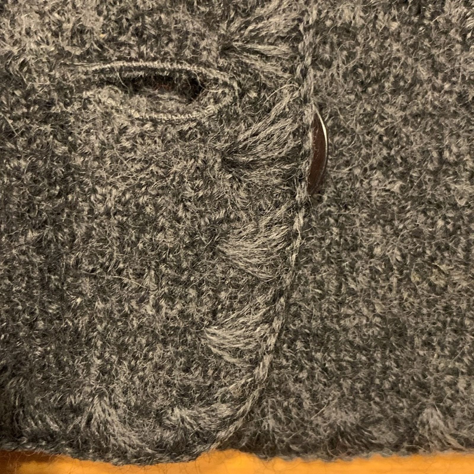 Vintage Squaw Valley gray wool cardigan sweater with whipstitch trim Size L / US 10 / IT 46 - 6 Thumbnail