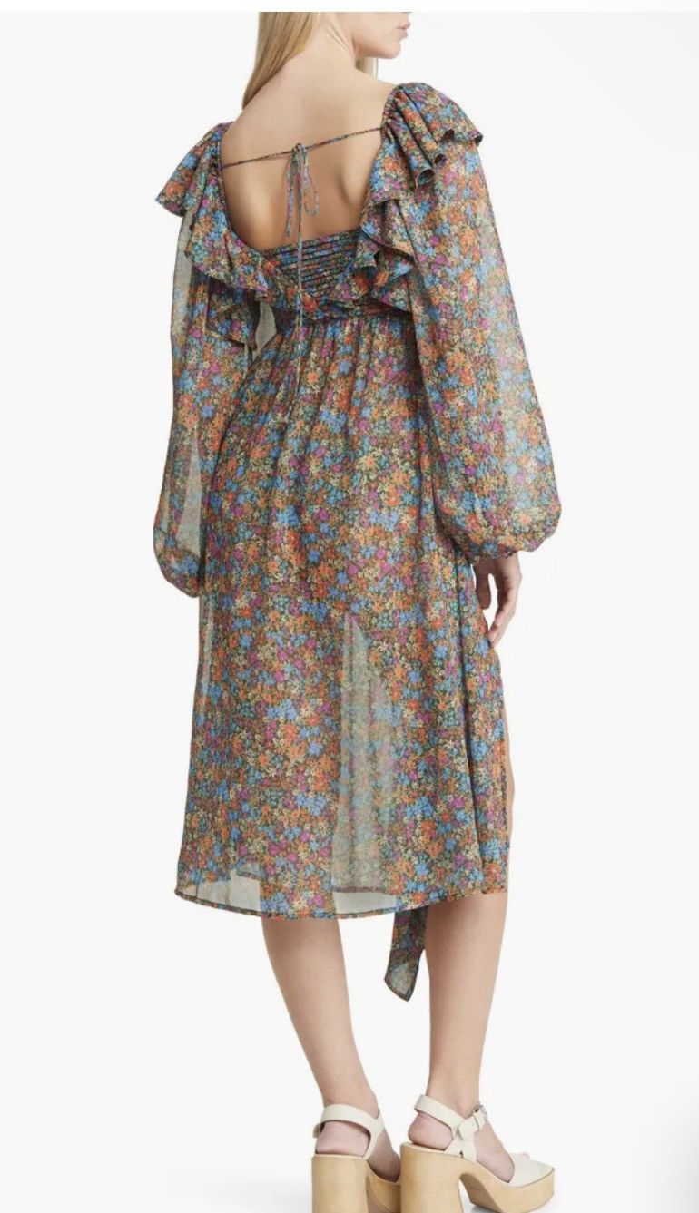 For Love & Lemons For love and Lemons Brittany Floral Print Long Sleeve Dress Size XS / US 0-2 / IT 36-38 - 2 Thumbnail