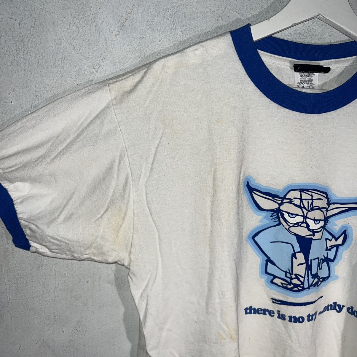 Star Wars × Vintage Y2K Vintage Star Wars Yoda T-Shirt Ringer Large Size US L / EU 52-54 / 3 - 2 Thumbnail