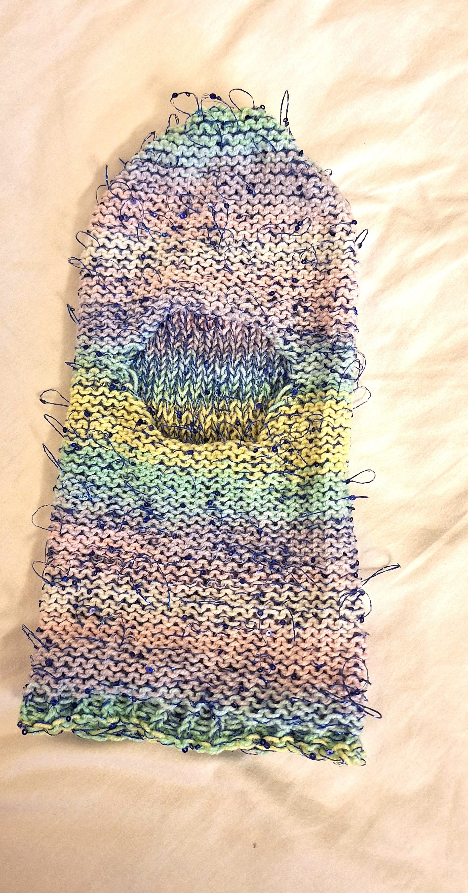 Other Tinsel Riot — Electric Frost (One-of-a-Kind Cosmic Hood) Size ONE SIZE - 4 Thumbnail